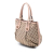Gucci AB Gucci Brown Beige Canvas Fabric GG Scarlett Tote Italy