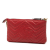 Gucci B Gucci Red Calf Leather Mini GG Marmont Matelasse Wallet On Chain Italy