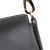 Valentino AB Valentino Black Calf Leather Medium Ohval Flap Bag Italy