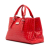 Bottega Veneta B Bottega Veneta Red Nappa Leather Leather Small Nappa Intrecciato Roma Satchel Italy