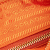 Prada B Prada Orange Nylon Fabric Saffiano Trimmed Tessuto Zip Top Crossbody Italy