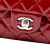 Chanel AB Chanel Red Dark Red Patent Leather Leather Medium Classic Patent Double Flap France