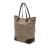 Gucci B Gucci Brown Beige Canvas Fabric Large GG GG Charm Tote Italy
