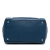 Prada B Prada Blue Calf Leather Vitello Daino Front Pocket Open Convertible Tote Italy