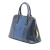 Prada AB Prada Blue Navy Saffiano Leather Medium Bicolor Lux Promenade Satchel Italy