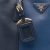 Prada AB Prada Blue Navy Saffiano Leather Medium Bicolor Lux Promenade Satchel Italy