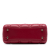 Christian Dior AB Dior Red Dark Red Lambskin Leather Leather Mini Lambskin Cannage Lady Dior Italy