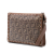 Fendi B Fendi Brown Coated Canvas Fabric Studded Leather Trimmed Zucca Clutch Italy