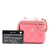 Chanel Pink Mini Quilted Lambskin Top Handle Vanity Case With Chain Italy