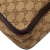 Gucci B Gucci Brown Beige Canvas Fabric GG Web Briefcase Italy