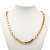 Chanel B Chanel Gold Gold Plated Metal CC Pendant Necklace France