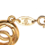 Chanel B Chanel Gold Gold Plated Metal CC Openwork Circle Charms Link Bracelet France