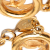 Chanel B Chanel Gold Gold Plated Metal CC Openwork Circle Charms Link Bracelet France