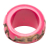 Louis Vuitton B Louis Vuitton Pink with Brown Wood Natural Material Lacquered Leomonogram Ring S France