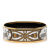 Hermès AB Hermès White with Gold Enamel Other Wide Grand Apparat Bangle France