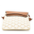 Celine AB Celine White with Brown Coated Canvas Fabric Triomphe Phone Pouch Flap Crossbody Italy