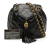 Chanel B Chanel Black Lambskin Leather Leather Quilted Lambskin Tassel Flap Crossbody Italy