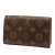 Louis Vuitton B Louis Vuitton Brown Monogram Canvas Fabric Monogram Porte Monnaie Billets Tresor Wallet Spain