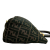 Fendi B Fendi Brown Canvas Fabric Small Zucca Twins Tote Italy