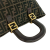 Fendi B Fendi Brown Canvas Fabric Small Zucca Twins Tote Italy