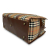 Burberry AB Burberry Brown Beige Canvas Fabric Haymarket Check Business Bag United Kingdom