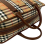 Burberry AB Burberry Brown Beige Canvas Fabric Haymarket Check Business Bag United Kingdom