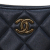 Chanel AB Chanel Black Lambskin Leather Leather Small Quilted Lambskin Logo Chain Crossbody France