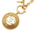 Chanel B Chanel Gold Gold Plated Metal CC Round Pendant Necklace France
