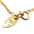 Chanel B Chanel Gold Gold Plated Metal CC Rhinestone Pendant Necklace France