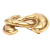 Chanel AB Chanel Gold Gold Plated Metal CC Quilted Brooch France