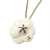 Chanel AB Chanel Gold with White Gold Plated Metal CC Enamel Camellia Pendant Necklace Italy