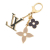 Louis Vuitton AB Louis Vuitton Gold Gold Plated Metal Fleur de Monogram Bag Charm Italy
