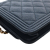 Chanel AB Chanel Blue Navy Caviar Leather Leather Quilted Caviar Boy Wallet on Chain France