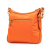 Prada B Prada Orange Nylon Fabric Saffiano Trimmed Tessuto Zip Top Crossbody Italy