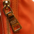 Prada B Prada Orange Nylon Fabric Saffiano Trimmed Tessuto Zip Top Crossbody Italy
