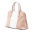 Prada B Prada Pink Light Pink with Brown Beige Saffiano Leather Medium Bicolor Lux Promenade Satchel Italy