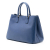 Prada B Prada Blue Saffiano Leather Large Lux Galleria Tote Italy