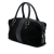 Gucci B Gucci Black Suede Leather Guccissima Trimmed Boston Bag Italy
