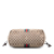 Gucci B Gucci Brown Beige Canvas Fabric GG Web Tassel Tote Italy
