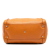 Gucci B Gucci Orange Calf Leather Medium Pebbled skin Soho Boston Bag Italy