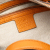 Gucci B Gucci Orange Calf Leather Medium Pebbled skin Soho Boston Bag Italy