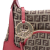 Fendi B Fendi Brown Beige with Red Canvas Fabric Zucchino Chef Pocket Shoulder Bag Italy