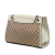 Gucci B Gucci Brown Beige Canvas Fabric Large GG Emily Shoulder Bag Italy