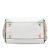 Burberry B Burberry White Calf Leather Small and House Check Canvas Canterbury Tote Italy