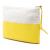 Loewe AB LOEWE Yellow Canvas Fabric Repeat Anagram Jacquard and Leather Oblong Pouch Spain