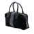 Gucci B Gucci Black Suede Leather Guccissima Trimmed Boston Bag Italy