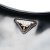 Prada AB Prada Black Calf Leather Chain Shoulder Bag Italy