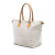 Louis Vuitton B Louis Vuitton White Damier Canvas Fabric Damier Azur Saleya MM France