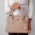 Prada Galleria Small Saffiano Lux Leather 2-Ways Handbag Beige Pink