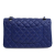 Chanel AB Chanel Blue Dark Blue Lambskin Leather Leather Medium Classic Lambskin Double Flap France